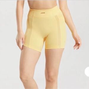 Gymshark Women's Yellow Bike Shorts